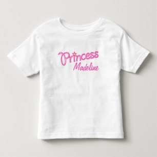 Personalisierte kleine Princess-Grafik-Text-Girls Kleinkind T-shirt