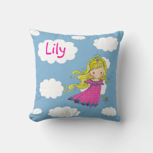 Personalisierte kleine Prinzessin-Wurfkissen Kissen