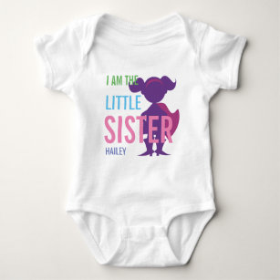 Personalisierte kleine Schwester Baby Strampler