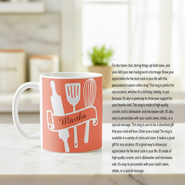 Personalisierte Kochkunst Kaffeetasse (Von Creator hochgeladen)