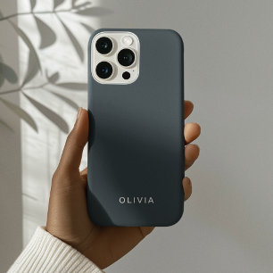 "Personalisierte Kohle Blue Custom iPhone 16 Pro Hülle