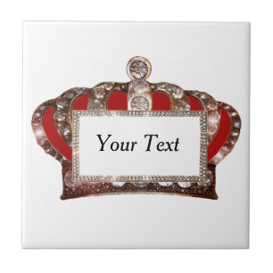 Personalisierte Königskrone Fliese