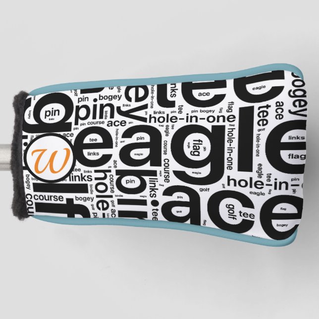 Personalisierte Kopfbedeckung für den Golf Putter Golf Headcover (Vorderseite)