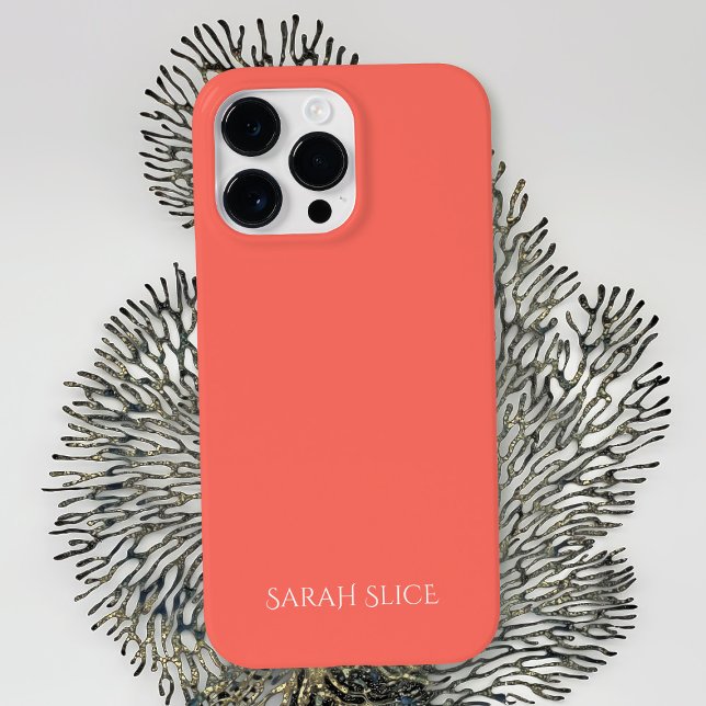 Personalisierte Korallenfarbe Case-Mate iPhone 14 Pro Max Hülle (Von Creator hochgeladen)