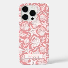 Personalisierte Korallenschalen iPhone 16 Pro Hülle