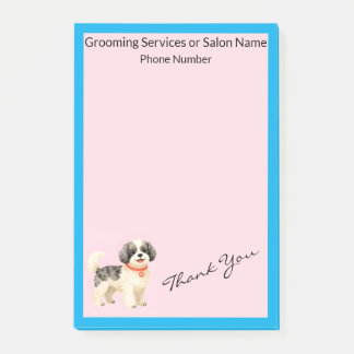 Personalisierte Körperpflege-Hunde-Moderne-Kollekt Post-it Klebezettel