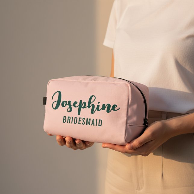 Personalisierte Kosmetiktasche als Dankeschön-Gesc Waschbeutel (Elegant Personalized Toiletry Bag – Bridesmaid Thank You Gift for Engagement or Bridal Party)