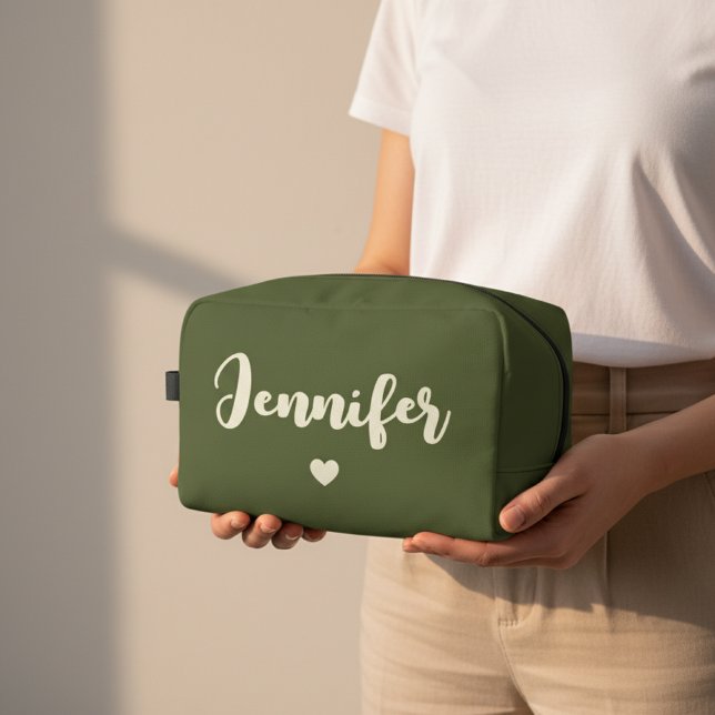 Personalisierte Kosmetiktasche als Geschenk für Fr Waschbeutel (Personalized Makeup Bag with Name – Custom Cosmetic Bag Gift for Women, Bridesmaids, Moms or Besties)