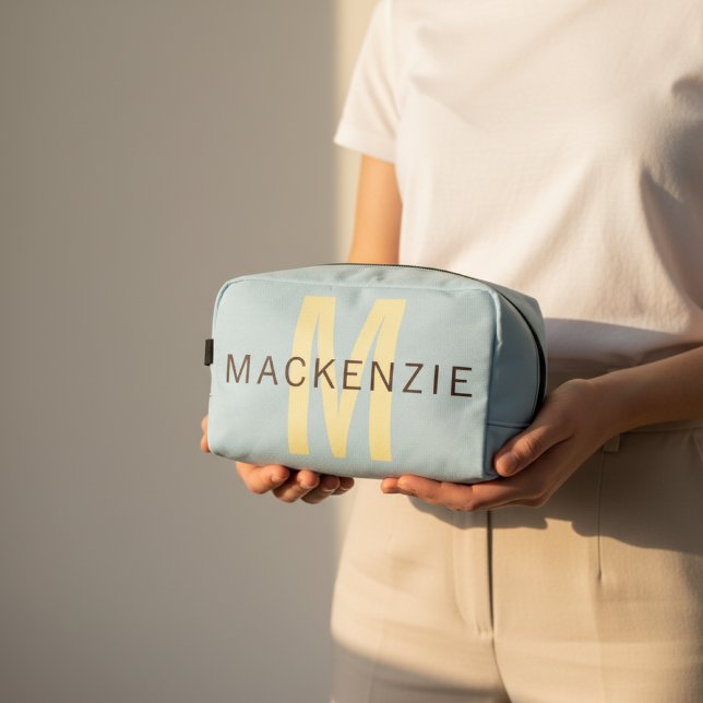 Personalisierte Kosmetiktasche mit Monogramm als G Waschbeutel (Custom Monogram Cosmetic Bag Gift for Mom, Grandma, Sisters, Students & Teachers | Christmas Gift,)