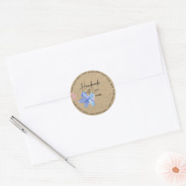 Personalisierte Kraft Handarbeit mit Liebe Runder Aufkleber