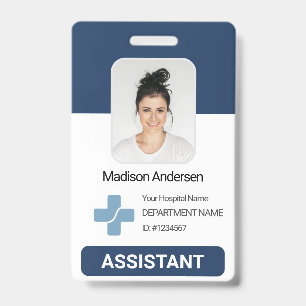 Personalisierte Krankenhausmitarbeiter-Foto-QR-Bar Ausweis