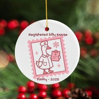 Personalisierte Krankenpflege 2025, Alberne Kranke Keramik Ornament