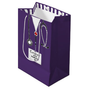 Personalisierte Krankenpfleger-Abschlussgeschenkta Mittlere Geschenktüte
