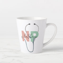 Personalisierte Krankenpfleger Retro NP Namensschi Milchtasse