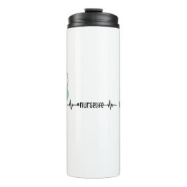 Personalisierte Krankenpfleger Retro NP Namensschi Thermosbecher