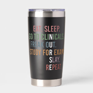 Personalisierte Krankenschwester Schüler Funny Nur Thermobecher
