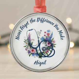 Personalisierte Krankenschwester Vergiss den Unter Ornament Aus Metall
