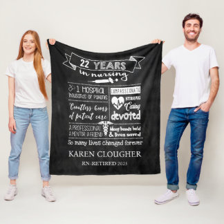 Personalisierte Krankenschwestern Blanket Krankens Fleecedecke