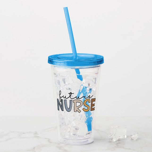 Personalisierte Krankenversicherung | Geschenke fü Acryltrinkbecher (Vorderseite Ice)