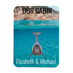 Personalisierte Kreuzfahrttüre - Delphinmarker Magnet