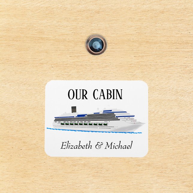 Personalisierte Kreuzfahrttüre Schiff unsere Kabin Magnet (Von Creator hochgeladen)