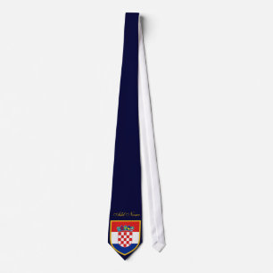 Personalisierte kroatische Flagge Krawatte