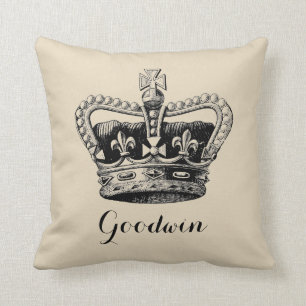 Personalisierte Kronedekoratives Throw-Kissen Kissen