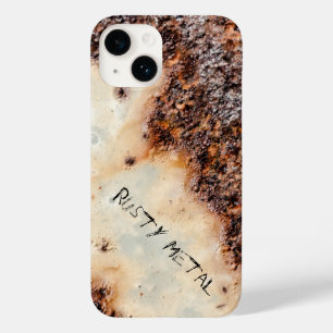 Personalisierte kühle braune rostige Metalltextur Case-Mate iPhone Hülle