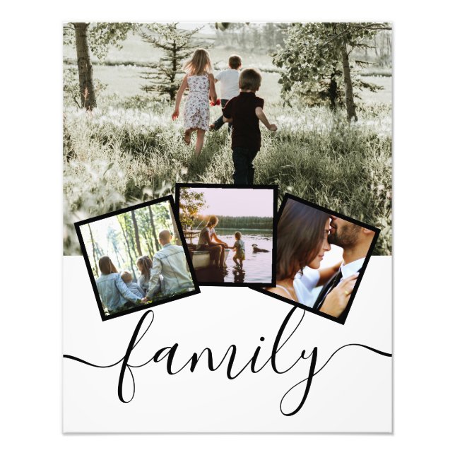 Personalisierte, kundenspezifische Fotocollage Fotodruck (Vorne)