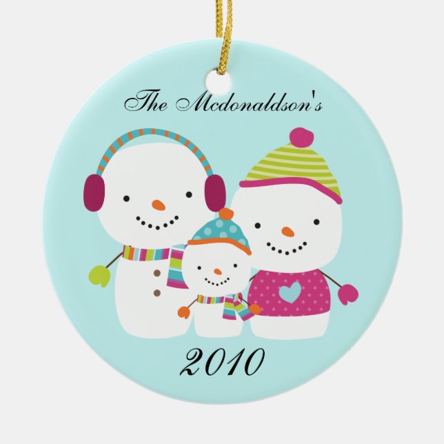 Personalisierte kundenspezifische keramik ornament (Vorne)