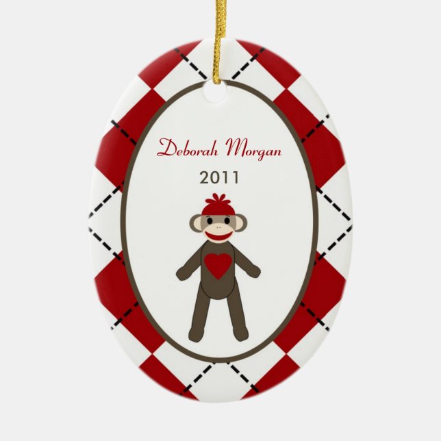 Personalisierte kundenspezifische keramik ornament (Vorne)