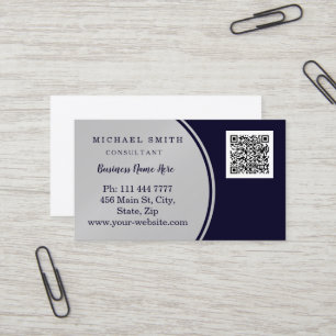 Personalisierte kundenspezifische QR-Logo-Geschäft Visitenkarte