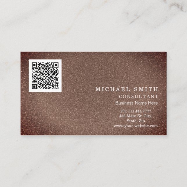 Personalisierte kundenspezifische QR-Logo-Geschäft Visitenkarte (Vorderseite)