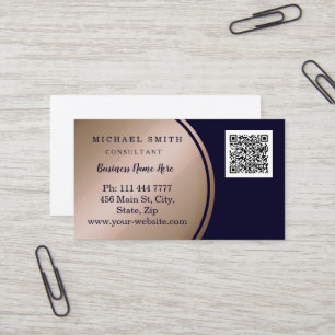 Personalisierte kundenspezifische QR-Logo-Geschäft Visitenkarte