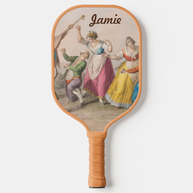 Personalisierte Kunst, Dichtung und Musik Pickleball Schläger (Vorderseite)