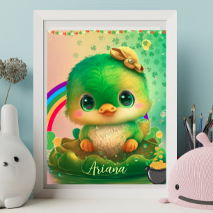 Personalisierte Kunst zum St. Patrick's Day mit ni Poster