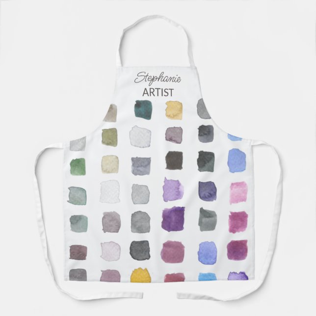 Personalisierte Künstler-Schürze Schürze (Vorderseite)