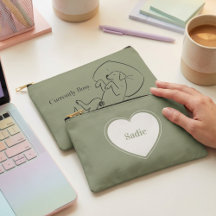 Personalisierte Labrador-Tasche Sage Green Hundemu