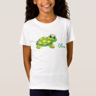 Personalisierte lächelnde Schildkröte T-Shirt