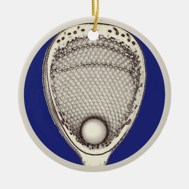 Personalisierte Lacrosse Goalie 2025 Sammellösung Keramik Ornament (Vorne)