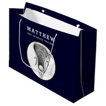 Personalisierte Lacrosse Große Geschenktasche