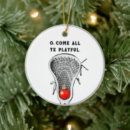 Personalisierte Lacrosse Keepake Keramik Ornament