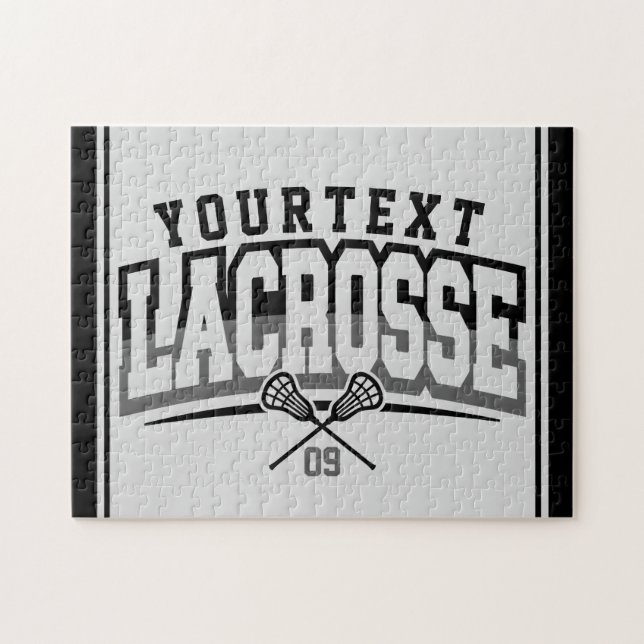 Personalisierte Lacrosse Player ADD-Teamnummer (Horizontal)