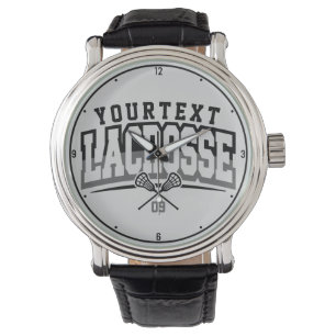 Personalisierte Lacrosse Player ADD-Teamnummer Armbanduhr