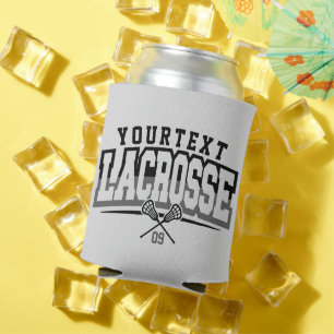 Personalisierte Lacrosse Player ADD-Teamnummer Dosenkühler