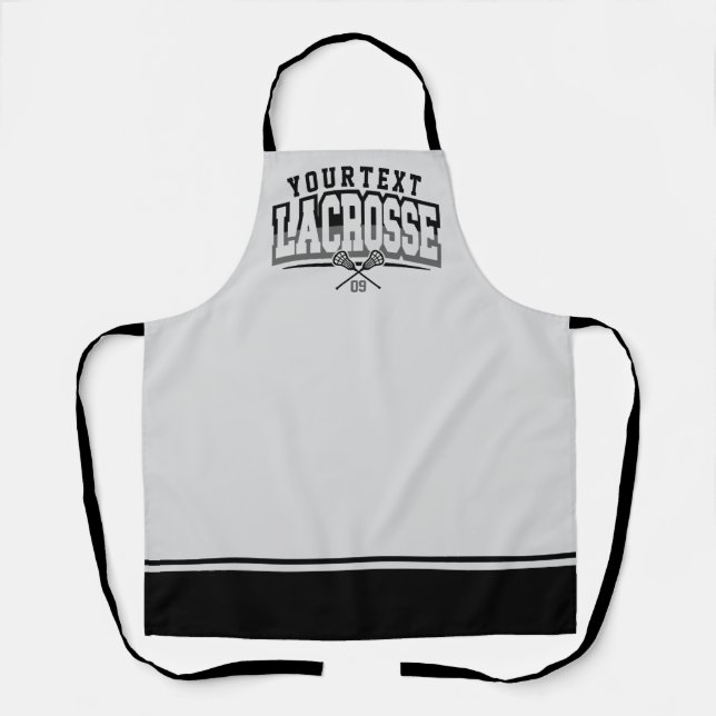 Personalisierte Lacrosse Player ADD-Teamnummer Schürze (Vorderseite)
