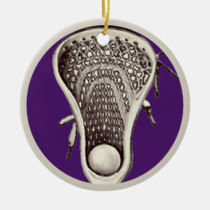 Personalisierte Lacrosse Player-Sammlung Keramik Ornament