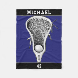 Personalisierte Lacrosse Sports Fleecedecke