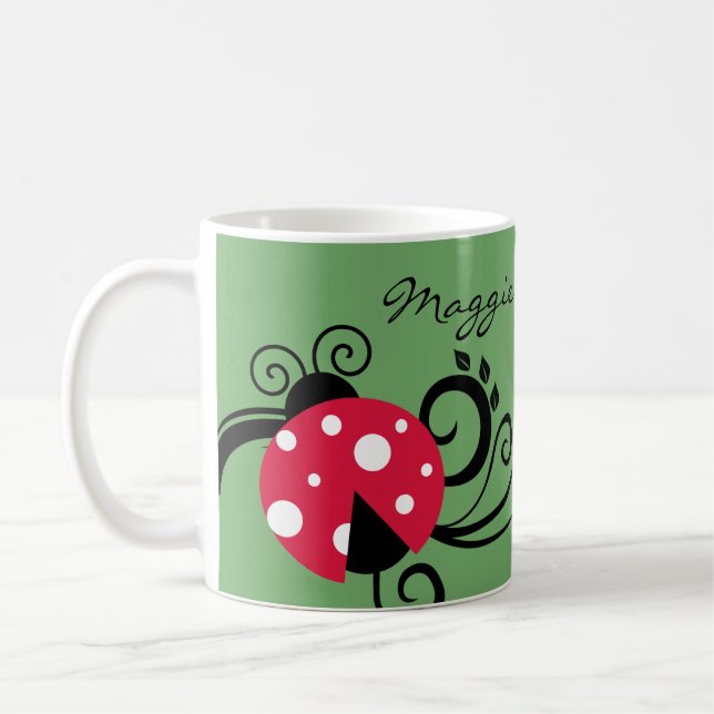 Personalisierte Lady Bug Cup Tasse Ladybug (Links)