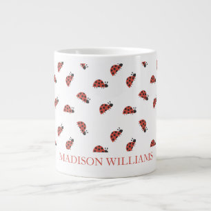 Personalisierte Ladybug-Tasse   Niedliches benutze Jumbo-Tasse